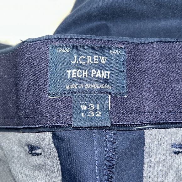 Mens J Crew 484 Slim-fit tech pant Navy blue Size 31 - Picture 5 of 11